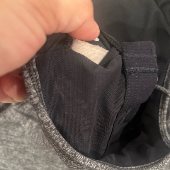 LULULEMON Tank Womens Size 6 Dark Gray Power Y Padded Athleisure Racerback - Picture 5 of 7